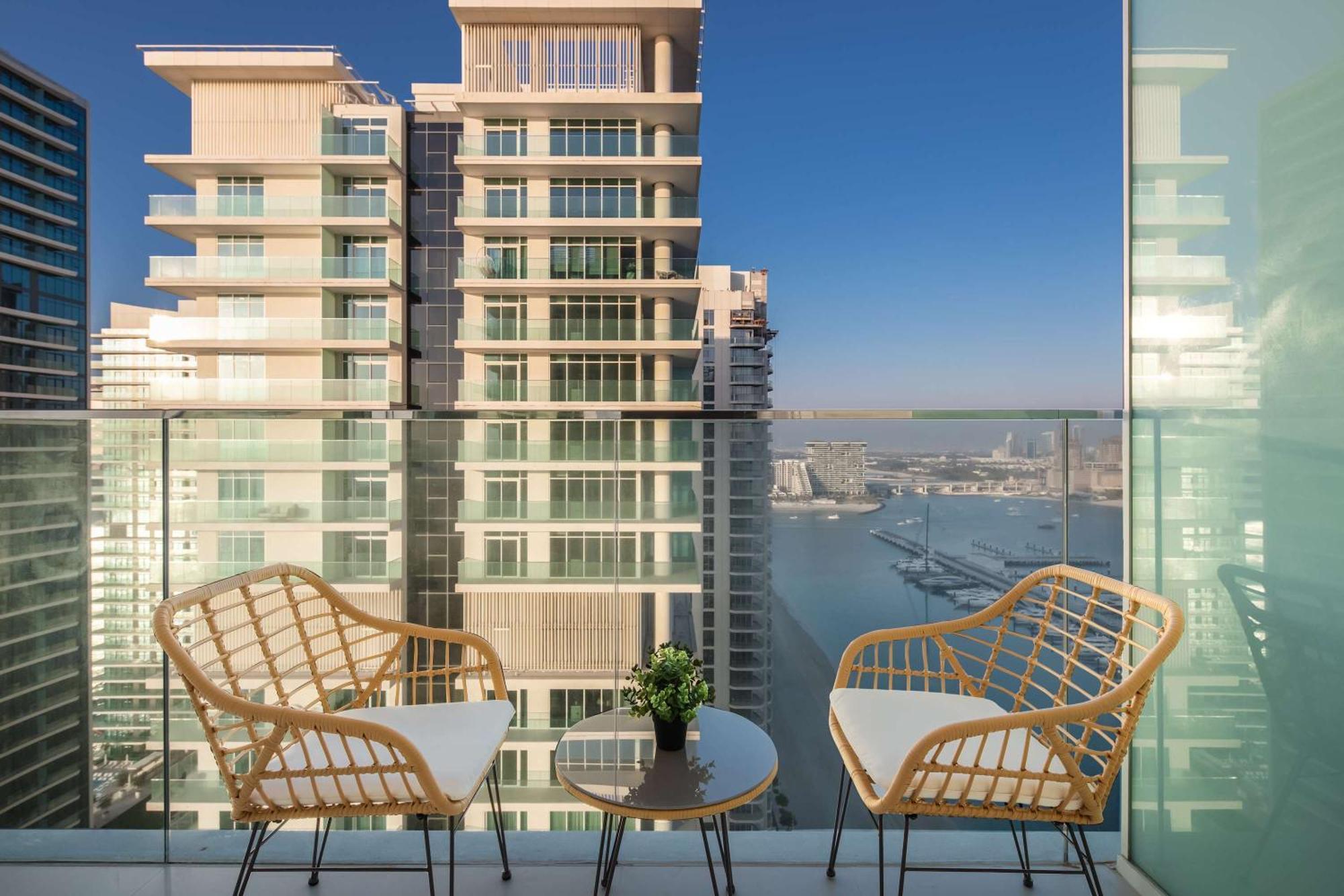 Silkhaus Palm View 1Bdr With Private Beach In Emaar Beachfront Dubaj Zewnętrze zdjęcie